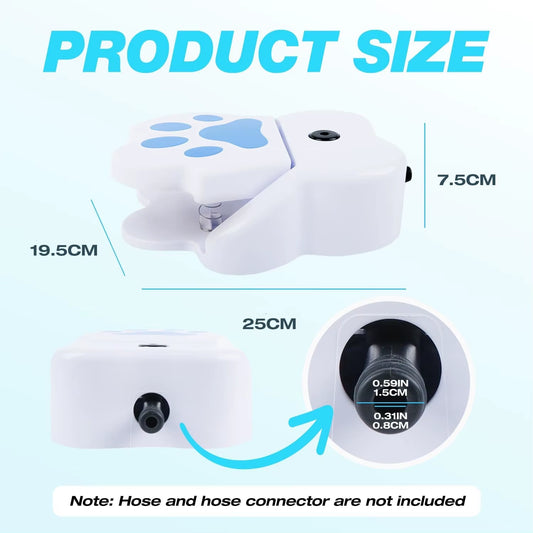 Customized Eco-Friendly Plastic Newest Pet Companionship Foot Pressure Automatic Dog Puzzle Toy Water Dispenser Cooling Function